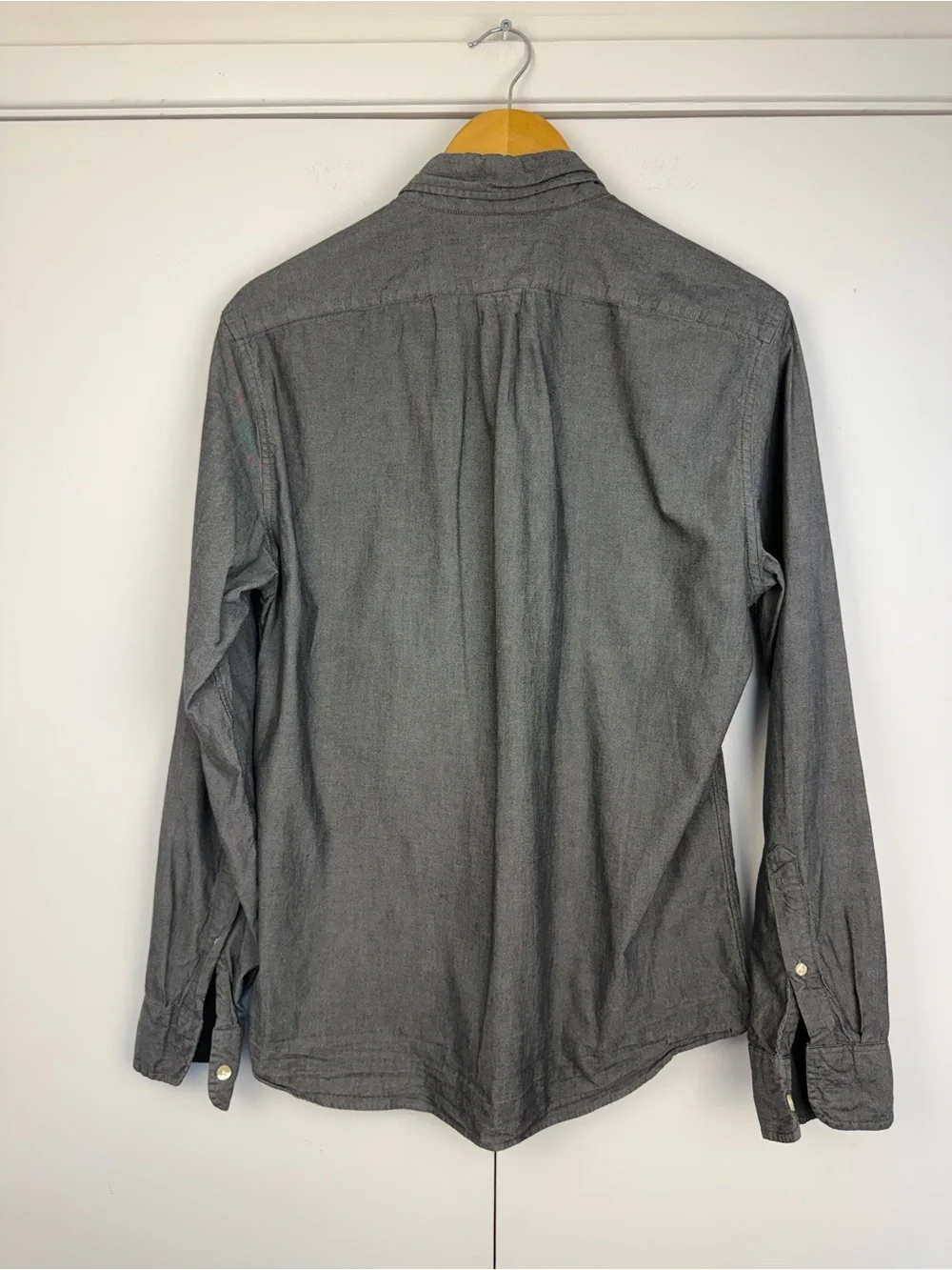 J.Crew Sunwashed Oxford Dark Gray Slim Fit Button Down Shirt